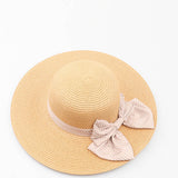 Chapeau de paille à grand nœud - LORA