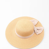 Chapeau de paille à grand nœud - LORA