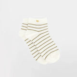 Chaussettes courtes Lowluxy - Rayé Lierre - TBS FEMME