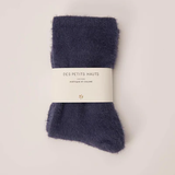 Chaussettes duveteuses Pierette - Marine - DES PETITS HAUTS