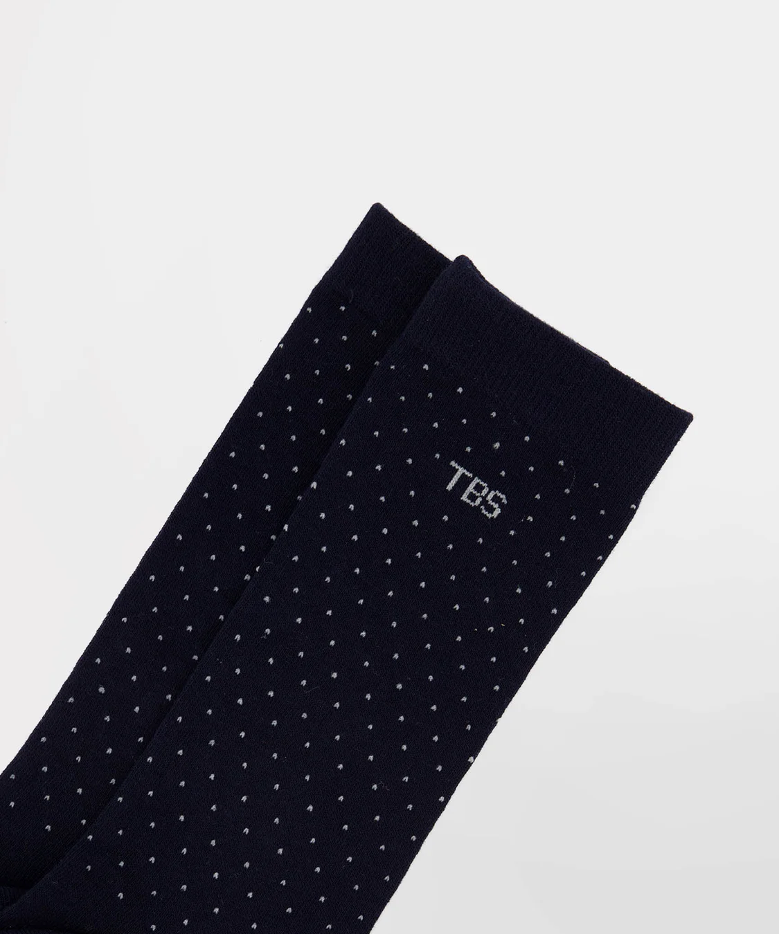 Chaussettes Garysock mi-mollets homme - Marine à pois - TBS HOMME