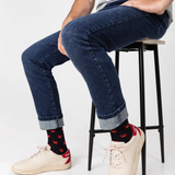 Chaussettes Garysock mi-mollets homme - Marine crabe - TBS HOMME