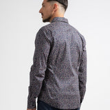 Chemise Adamsa avec micro-imprimé - Marine foncé - Sun Valley homme