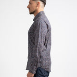 Chemise Adamsa avec micro-imprimé - Marine foncé - Sun Valley homme