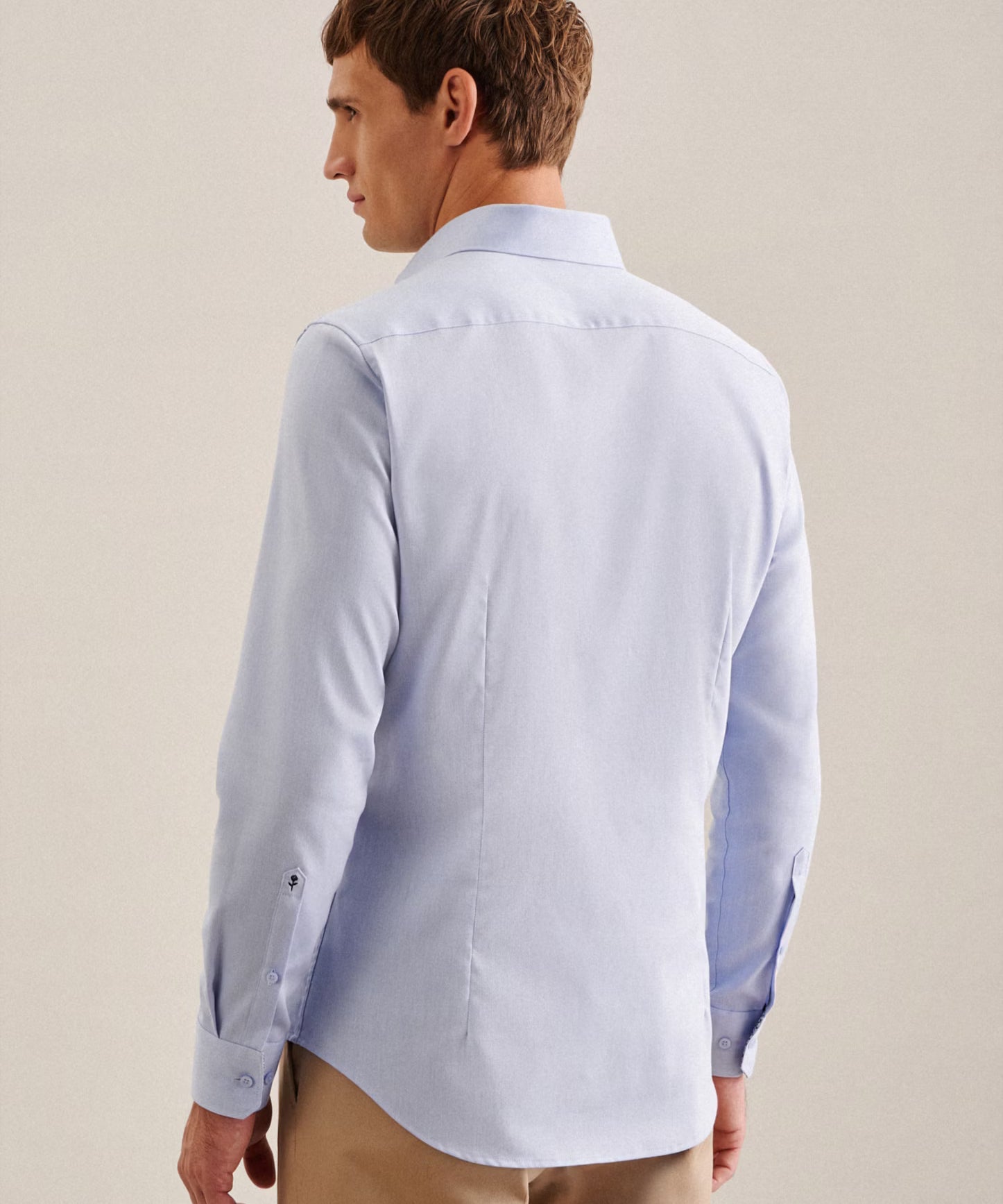 Chemise ajustée - Bleu ciel - SEIDENSTICKER