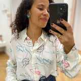 Chemise imprimée arty signatures – Birch – VILA