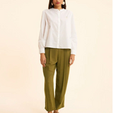 Chemise blanche broderies couleur - Blanc cassé - I.Code