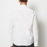 Chemise à manches longues en pur coton - Blanc - MARC'O POLO HOMME
