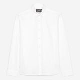 Chemise à manches longues en pur coton - Blanc - MARC'O POLO HOMME