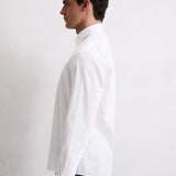 Chemise à manches longues en pur coton - Blanc - MARC'O POLO HOMME