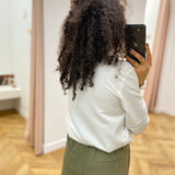 Chemise brodée bohème Vigry – Cloud Dancer – VILA