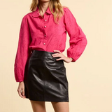 Chemise broderie anglaise - Magenta - I.Code