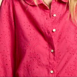 Chemise broderie anglaise - Magenta - I.Code