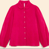 Chemise broderie anglaise - Magenta - I.Code