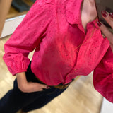 Chemise broderie anglaise - Magenta - I.Code