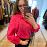 Chemise broderie anglaise - Magenta - I.Code