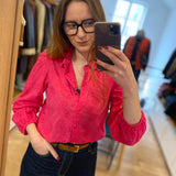 Chemise broderie anglaise - Magenta - I.Code