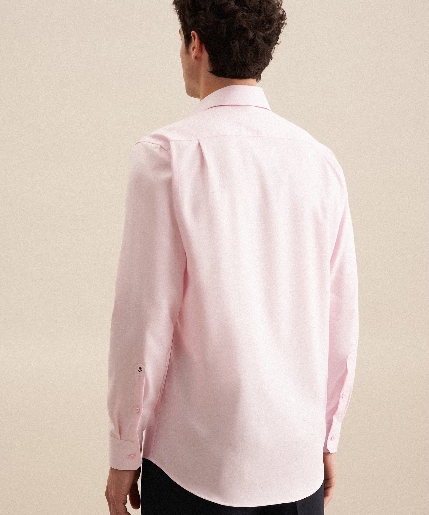 Chemise Business en sergé - Rose - SEIDENSTICKER