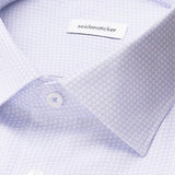 Chemise d'affaires slim imprimée fin Smart - Bleu clair - SEIDENSTICKER
