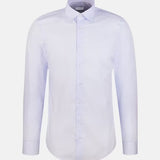 Chemise d'affaires slim imprimée fin Smart - Bleu clair - SEIDENSTICKER