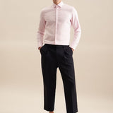 Chemise d'affaires imprimé slim - Rose - SEIDENSTICKER