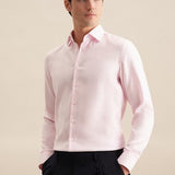 Chemise d'affaires imprimé slim - Rose - SEIDENSTICKER