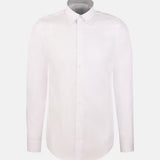 Chemise d'affaires slim unie pour homme - Blanche - SEIDENSTICKER