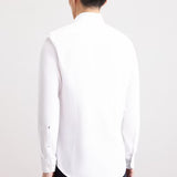 Chemise d'affaires slim unie pour homme - Blanche - SEIDENSTICKER