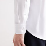 Chemise d'affaires slim unie pour homme - Blanche - SEIDENSTICKER