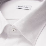 Chemise d'affaires slim unie pour homme - Blanche - SEIDENSTICKER