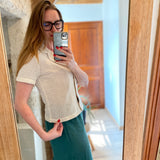 Chemise dentelle manches courtes - Ecru - I.Code