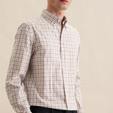 Chemise en flanelle slim - Beige - SEIDENSTICKER