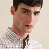 Chemise en flanelle slim - Beige - SEIDENSTICKER