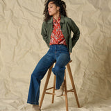 Chemise fleurie Folkfore - Terracotta - LOLA ESPELETA