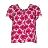 Chemise fluide imprimée Bloum - Framboise - C'EST BEAU LA VIE