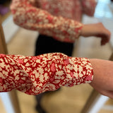 Chemise imprimée florale - Rouge - I.Code