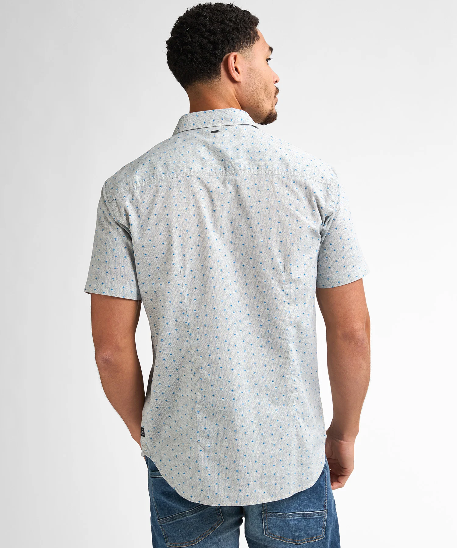Chemise homme imprimée Starview - Bleu pâle - PETROL INDUSTRIES