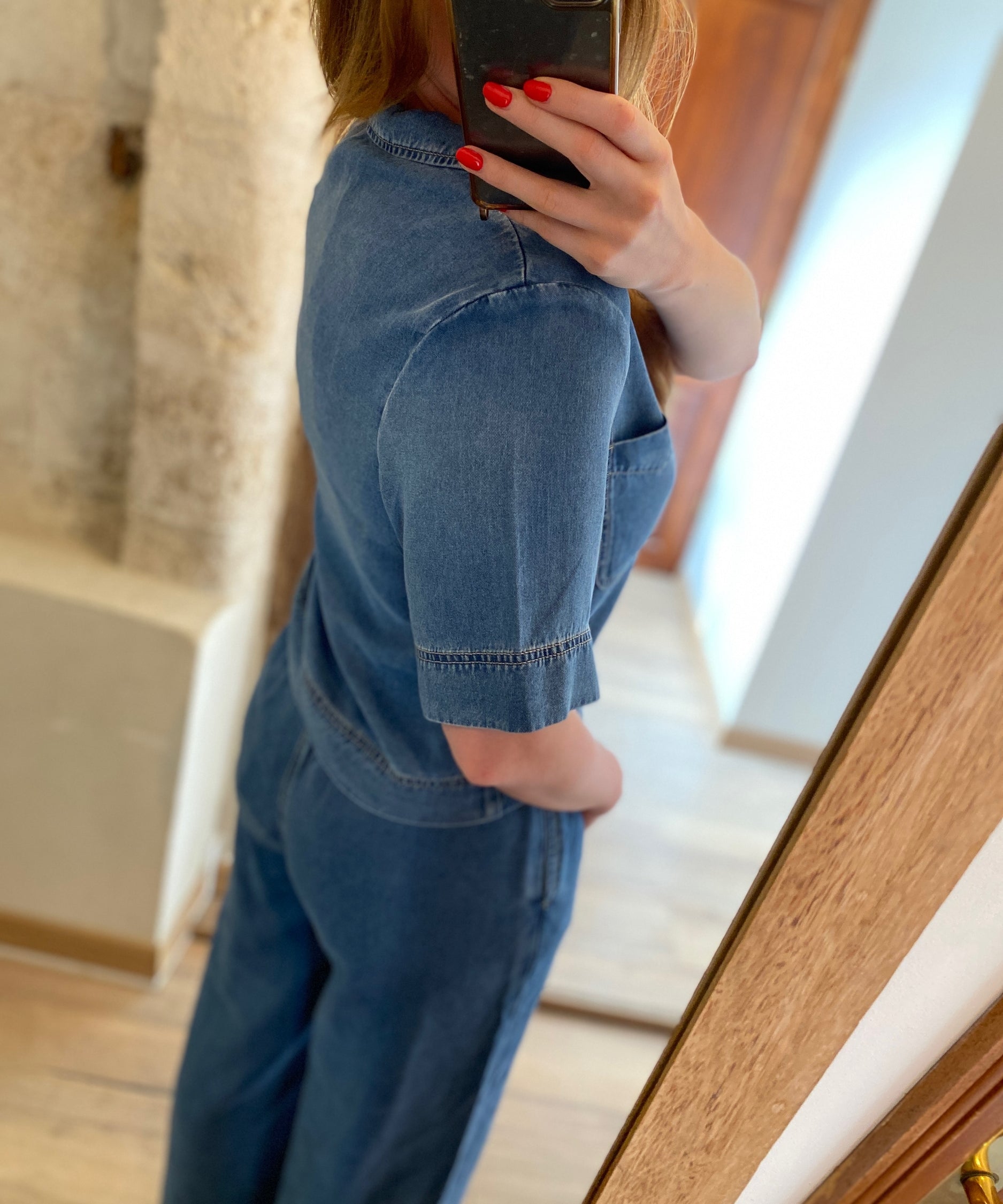 Blouse légère en denim Laban - Jeans - Suncoo