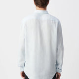Chemise slim en lin homme - Ciel - IKKS Men