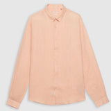 Chemise slim en lin - Rose - IKKS Men