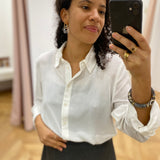 Chemise manches longues Virosa - Cloud Dancer - VILA
