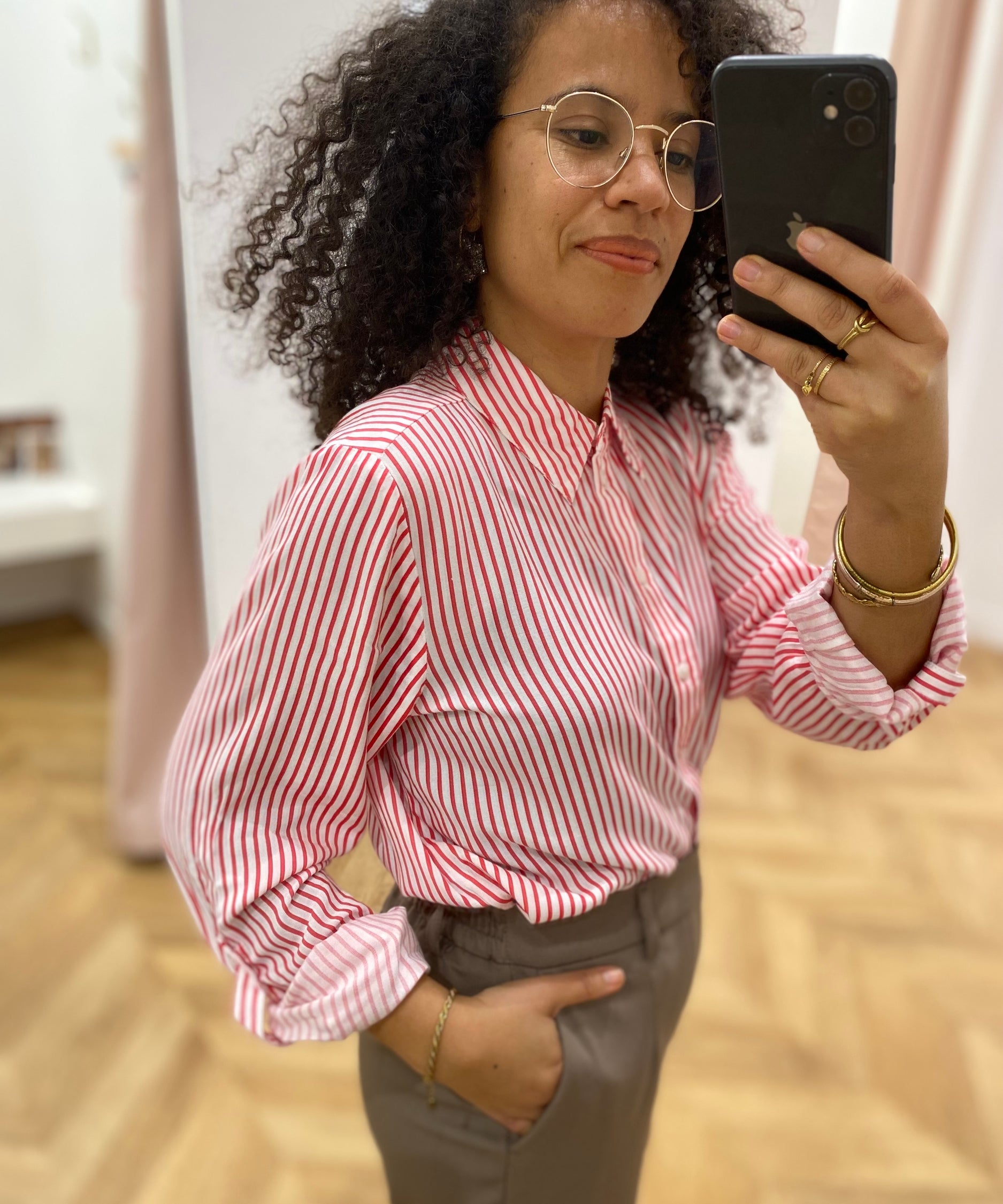 Chemise manches longues Virosa - Hibiscus - VILA