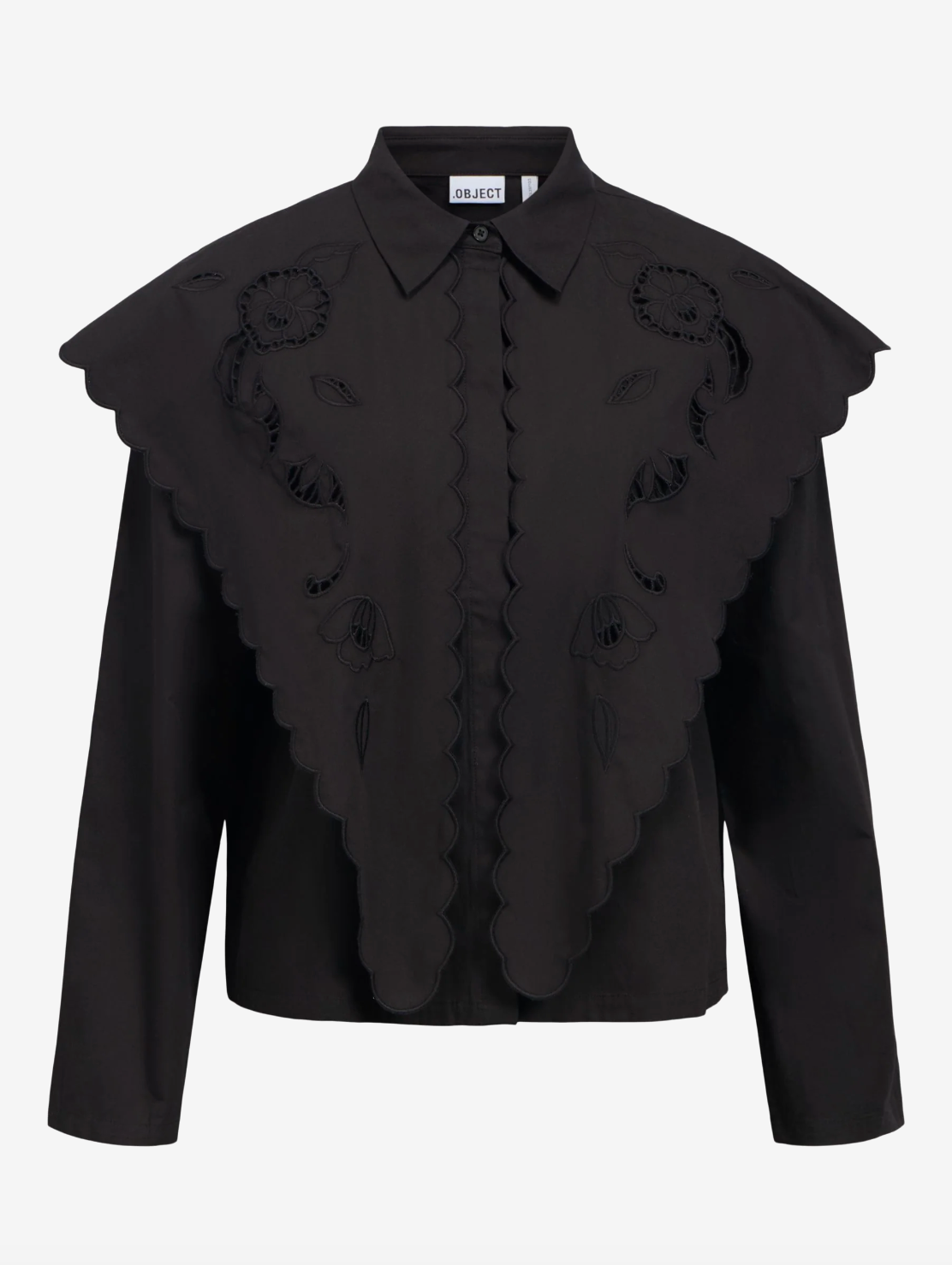 Chemise OBJESTA OBJECT noire – vue produit de face