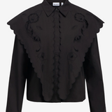 Chemise OBJESTA OBJECT noire – vue produit de face