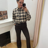 Chemise Objpetra - Seal brown - OBJECT