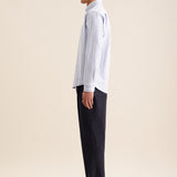 Chemise rayée homme casual Oxford - Bleu clair - SEIDENSTICKER