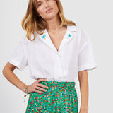 Chemise Palmiers - Blanc - I.Code