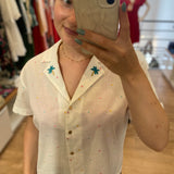 Chemise Palmiers - Blanc - I.Code