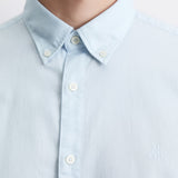 Chemise pur coton à ourlet arrondie - Bleu ciel - MARC'O POLO HOMME