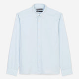 Chemise pur coton à ourlet arrondie - Bleu ciel - MARC'O POLO HOMME
